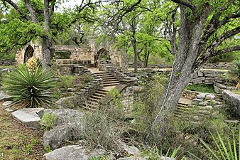 Longhorn cavern entrance steps