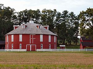 Neff Round Barn Historic Landmark in Penns Valley