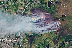 Sadleworth Moor - NASA Landsat - 2018-06-27