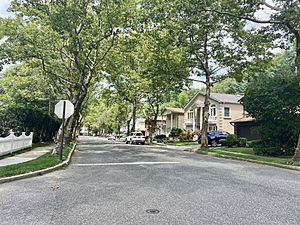 Soundview Drive in Port Washington North's Soundview Village subdivision on August 10, 2021.