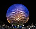 Spaceship Earth at night