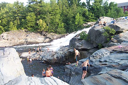 Swimming in Shelburne Falls