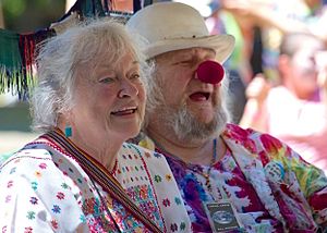 Wavy Gravy and Jahanara Romney