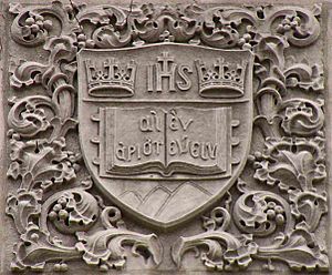 Bapst engraving of BC motto