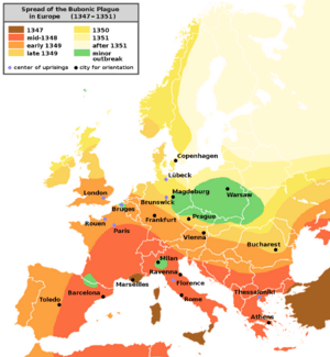 Bubonic plague map