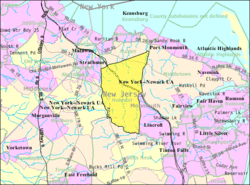 Census Bureau map of Holmdel Township, New Jersey