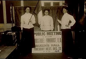 Charlotte Marsh, Dorothy Radcliffe and Elsa Gye 22 Dec1908