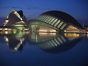 Ciudad de las ciencias noche