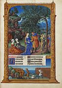 Folio 57r - The Flight into Egypt