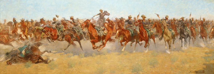 Frederic Sackrider Remington--The Charge--1906--Blanton