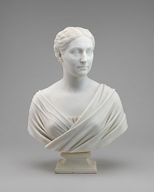 Hiram Powers, Alice Key Pendleton, model 1870, carved 1870, NGA 176812