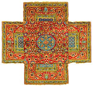 Ottoman cruciform table carpet