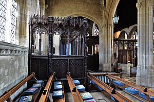 ParcloseScreen ThomasSpring Died1523 LavenhamChurch Suffolk