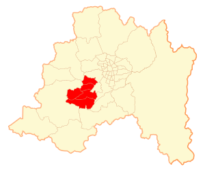 Location in the Santiago Metropolitan Region