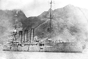 SMS Dresden before scuttling