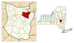 Location in Schoharie County and the state of New York.