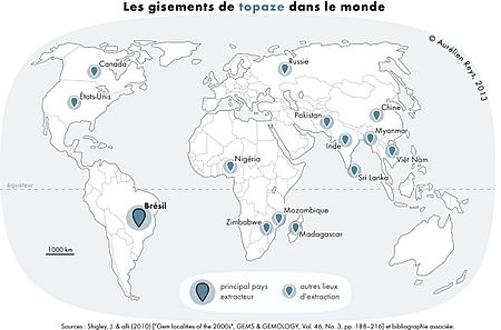 Topaze gisements