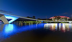 Torrens River at night