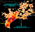 Tropical Depression Eight 1981 rainfall