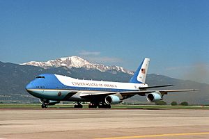 Air Force One on the ground