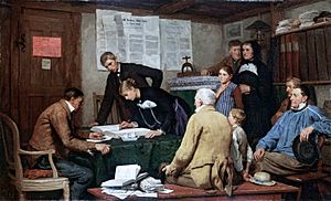 Albert Anker - Die Ziviltrauung (1887)