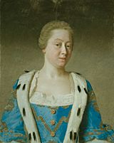 Augusta, Princess of Wales 1754 by Liotard