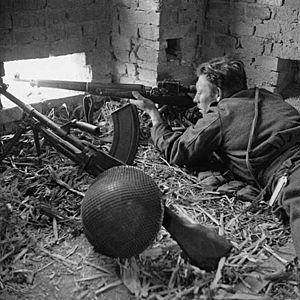 Canadian sniper in Ortona