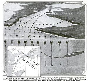 Dardanelle raid sinking the Mesudiye