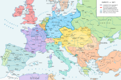 Europe 1871 map en