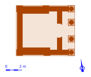 Fabara - mausolée plan