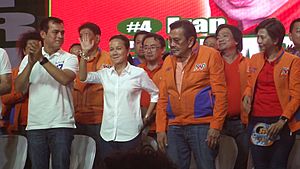 Joseph Erap Estrada Manila Election Campaign Rally - Isko Moreno, Grace Poe, Erap