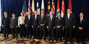 Leaders of TPP member states