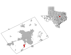 Location within McLennan County