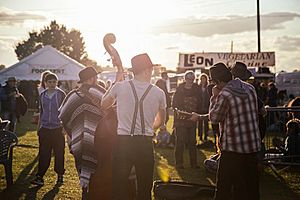 Musicians at Shrewsbury Folk Festival