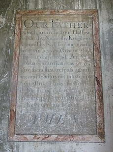 St Mary's Church, Mundon, Lord's Prayer