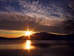 Sunset over Ashokan High Point