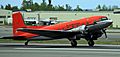 TransNorthern DC-3 landing at ANC