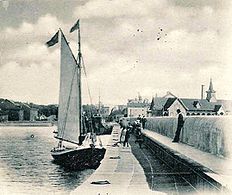 Varbergs hamn ca 1900