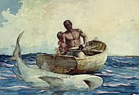 Winslow Homer - Shark fishing