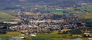 Aerial view of Tillamook