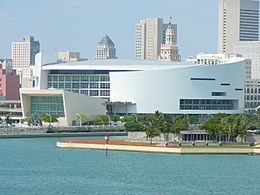 American Airlines Arena backside