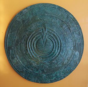 Bronze votive shield