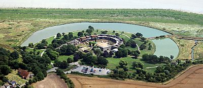 Coalhouse Fort aerial view