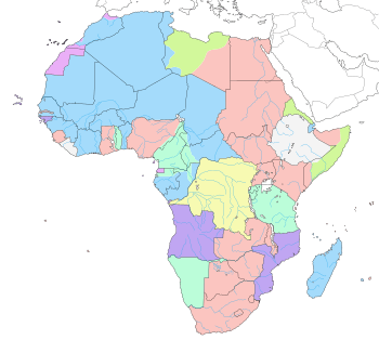 Colonial Africa 1913 map