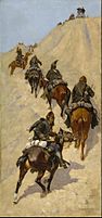 Frederic Remington - Scouts Climbing a Mountain - Google Art Project