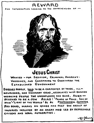 Jesus wanted poster