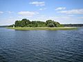 Lake de Oberuckersee Burgwallinsel