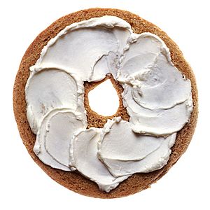 NCI cream cheese bagel