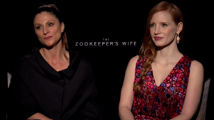 Niki Caro and Jessica Chastain