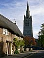 Oakham Church and cottage